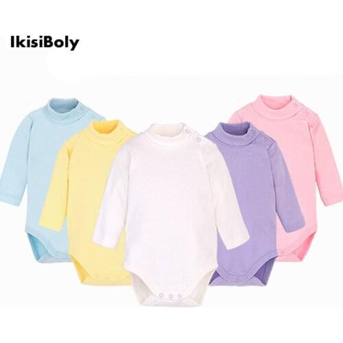 Newborn Baby Girl Clothing Bodysuits Tops Cotton Long Sleeved Romper 9-24M Outfits Clothes Jumpsuit Ruffled Costume for Kids