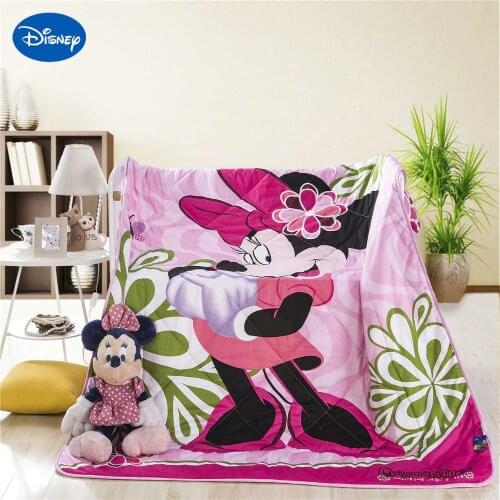 Beautiful Pink Minnie Mouse Summer Quilts Comforter Childrens Girls Bedding Cotton Fabric Single Twin Queen Disney Cartoon Soft