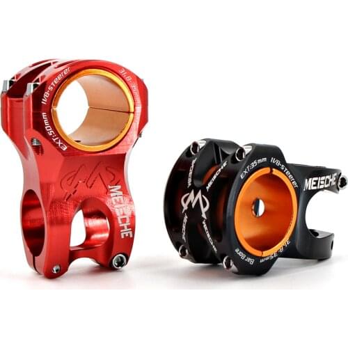 Meische 0 Degree MTB Stem High-Strength Lightweight DH AM Enduro Stem 35/50mm Bike Stem 28.6 steerer For 35mm/31.8mm Handlebar