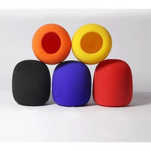 Microphone Pop Filter Sponge Multi Color Replacement Foam Wireless Condenser Microphone Windscreens Ball Shape Cover Foam