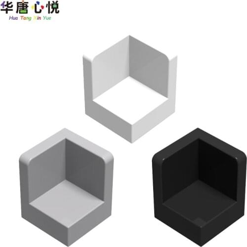 MOC Compatible Assembles 5 pcs/a Lot 6231 1x1x1 Corner Wall Panel High-Tech Spare Particles DIY Educational For Building Blocks