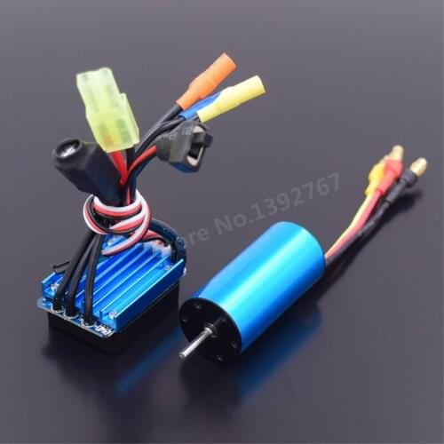 RC Powerful Brushless Modification Kit 2040 Brushless Motor 4800KV & 35A ESC SBEC For 1/18 Scale Models Electric Monster Truck