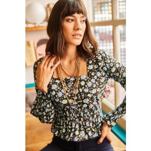 Olalook Blue Blouses