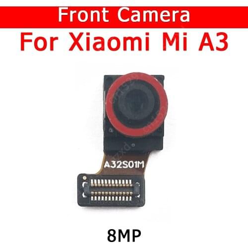 Original Front Camera For Xiaomi Mi A3 MiA3 CC9e Front Small Facing Camera Module Flex Cable Replacement Spare Parts