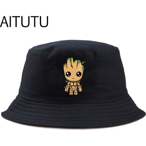 Cartoon Bucket Hats girls boys Unisex Sun Hat Basin Cap Panama Outdoor Fisherman Hat women Men cute anime Casual sun bob hat