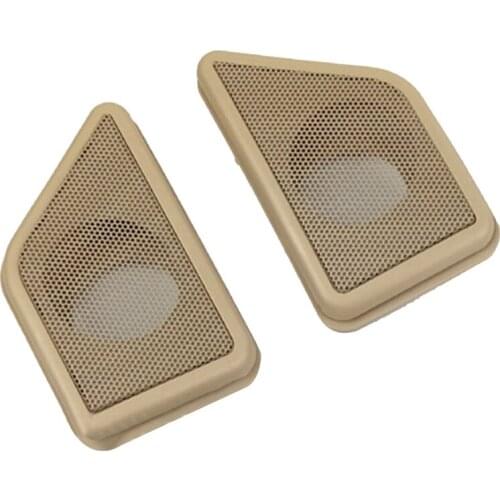 Car Door Panel Audio Horn Cover Tweeter Triple-cornered Speaker Loudspeaker Cover Trim for Toyota Alphard