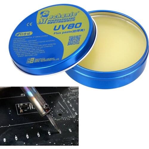 Paste Flux MCN-UV80 For PCB/BGA/PGA/SMD Soldering Tin BGA Solder Flux Electric Soldering Iron Welding Fluxes No-clean