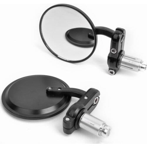 Universal Motor Bike modified retro folding Motorcycle Mirror Black Billet handle Bar Mirror Rearview Mirror moto Side Mirrors