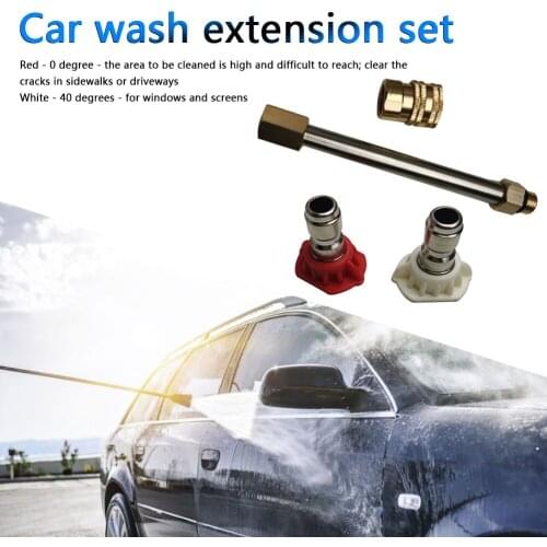 High Pressure Washer Spray Car Washing Water Gun Extension Wand Kit Connector Spray Bottle Car Cleaning Tool Set