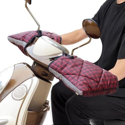Motorcycle Handlebar Muffs Scooter Protective Windproof Scooter Handlebar Cover Thick Warm Winter Gloves Cover Motorbike 2021 Ne