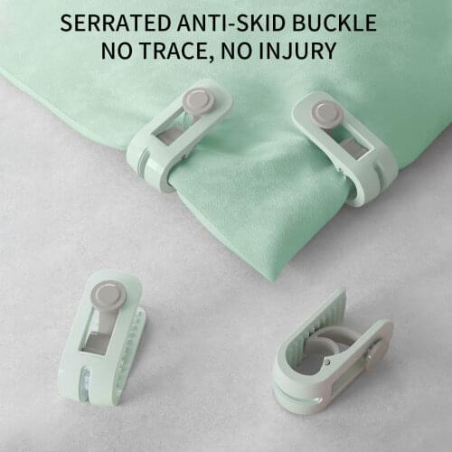 1/6Pcs Non-slip Quilt Blanket Clip Duvet Quilt Clip Plastic Blankets Fastener Clip Cover Duvet Sheet Fixer Sleep Anti-run Device