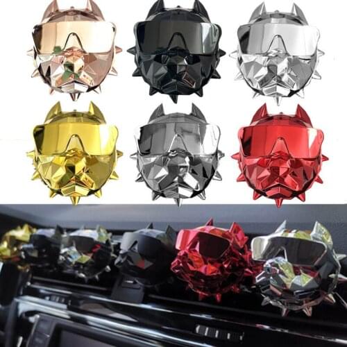 1PC Bulldog Air Freshener Car Perfume Refill Car Fragrance Bulldog Perfume Car Air Fresheners