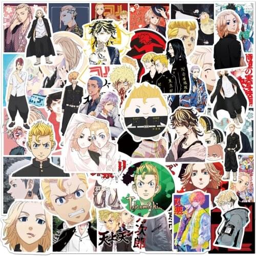 10/30/50PCS Anime Tokyo Revengers Graffiti Waterproof Stickers Car Guitar Motorcycle Luggage Suitcase DIY Cartoon Sticker Decal