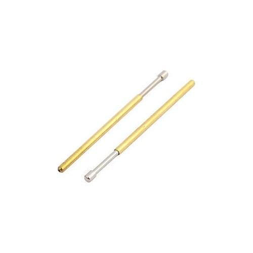 10pcs P100-D2 1.36mm Dia 33.3mm Length Metal Spring Pressure Test Probe Needle