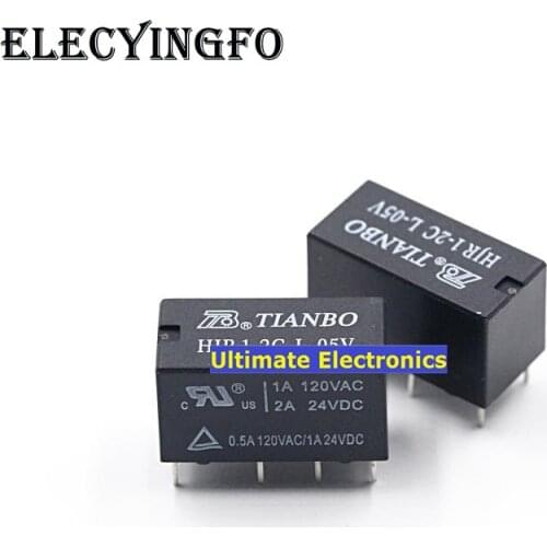 10pcs HJR1-2C-L-05V HJR1-2C-L-5V DC5V relay