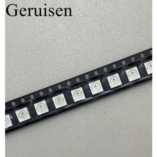 100PCS WS2812B (4pins) 5050 SMD WS2812 Individually Addressable Digital RGB LED Chip 5V WS2812B ws2812b 2812 LED Chip IC SMD