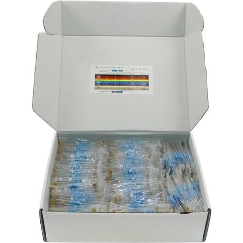 1300pcs 130Values 2W 1% Metal Film Resistors Assorted Pack Kit Set Lot Resistors Assortment Kits Fixed capacitors