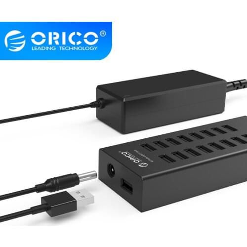 16 Ports Industrial USB2.0 Splitter USB Duplicator with 12V2.5A Power Adapter for Apple Macbook Air Laptop PC Tablet , H1613-U2