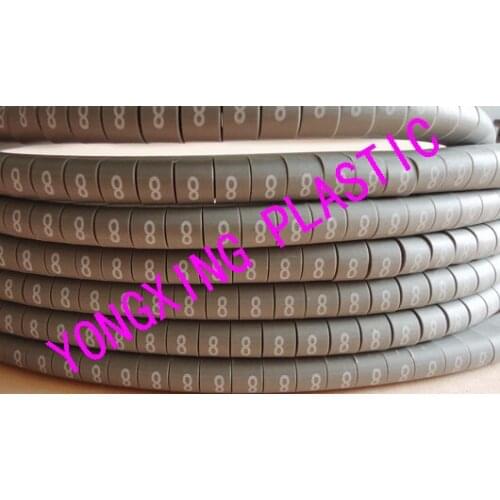 2017 100pcs/lot freeshipping EC-1 2.5mm2 cable marker 8 9 different number and color