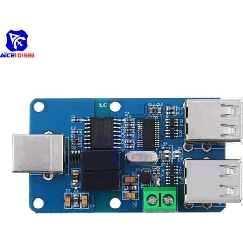 Diymore 4 Channels ADUM3160 B0505S 1500V USB to USB Voltage Isolator Module Coupling Protection Board Support 12Mbps 1.5Mbps