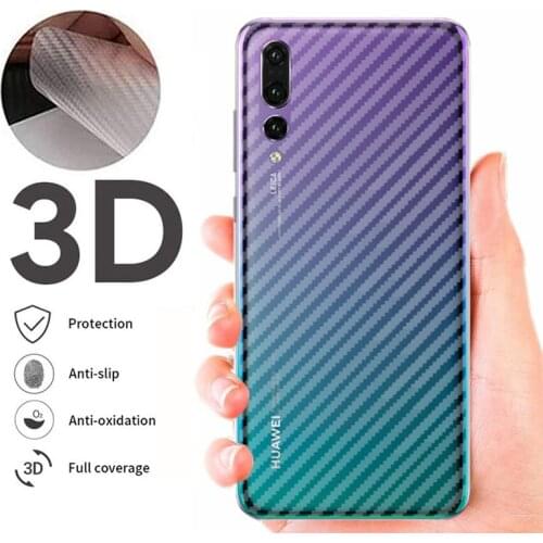 5Pcs Back Carbon Fiber Film For Huawei P30 Pro P20 P40 P50 P Smart Z 2019 Mate 20 Honor 10 Lite 9 9X 8X Matte Screen Protector