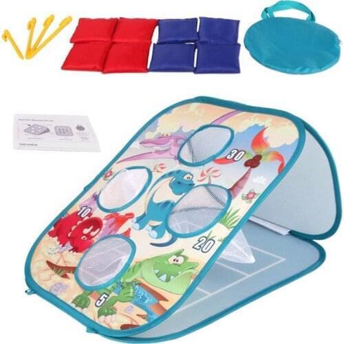 8pcs/set Outdoor Nylon Bean Bags Fun Sports Game Outdoor Family Friends Kids Games Bean Bag Toss Carnival Toys Best Gift