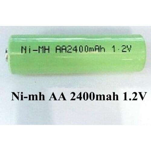 30pcs AA Nimh AA 1.2V 2400mAh Rechargeable Battery 14500 Nimh Battery for Remote Control Childrens Toy Flashlight Toy Car