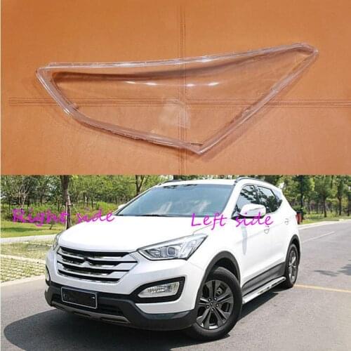 Car Headlight Lens For Hyundai SantaFe IX45 Headlamp Cover Car Replacement Front Auto Shell Cover