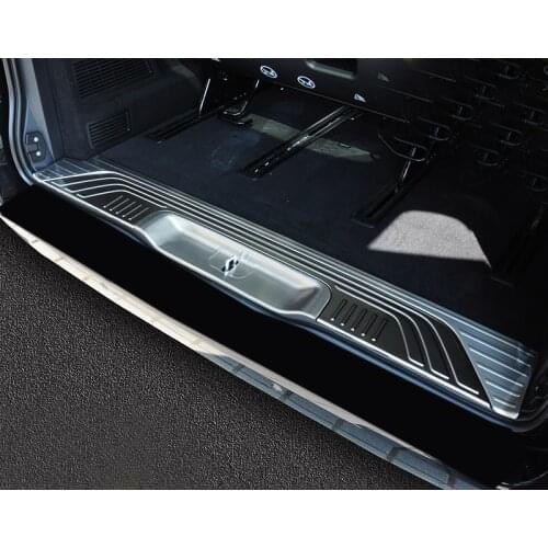 Car Styling 3PCS Stainless Steel Inner Rear Bumper Protector Guard Plate Cover Trim For Mercedes-Benz Vito W447 2014-2018