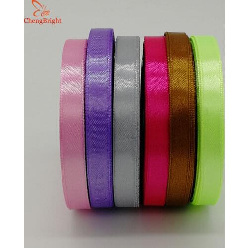 CHENGBRIGHT 25 Yards 10mm Multi Colors Option Polyester Ribbon For Sewing Wedding Party Handmade Decoration Webbing Gift Packing