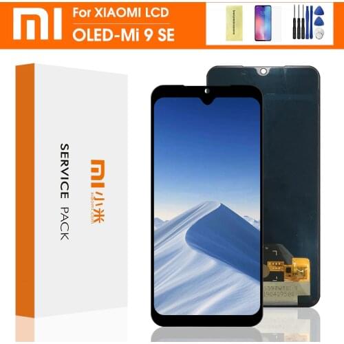 Support Fingerprints AMOLED For Xiaomi MI9SE Mi9 Se LCD Display Screen Touch Screen Digitizer Replacement For MI 9Se Display
