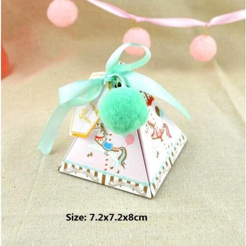 DIY Merry-go-round Gift Boxes Geometric MusicGifts Unisex Christmas Horse Carousel Box For Baby