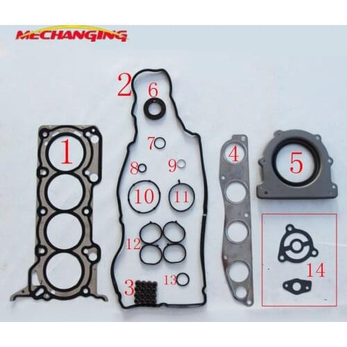 FOR MITSUBISHI LANCER Saloon (CY/Z_A) 1.5 COLT VI Bifuel 4A91 Full Gasket Set Engine Rebuilding Kits MW300358 50304600