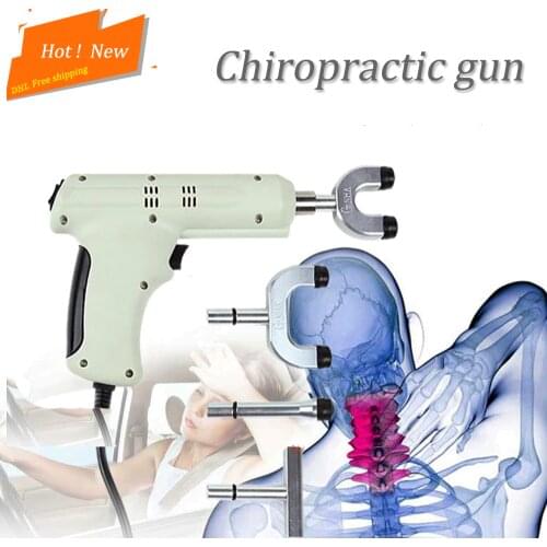 Spine Chiropractic 4 Heads chiropractic adjusting instrument /Electric Correction Gun Activator Massager/Impulse adjuster