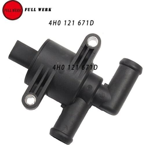 Heater Control Valve Water Cooling Pump Solenoid Valve 4H0 121 671D for Audi A4 A6 Q5 VW Golf Octavia 1.8T 2.0T 4H0121671D