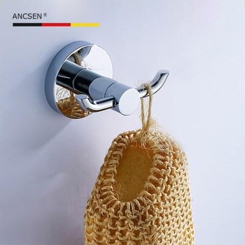 Towel Hook For Bathroom Wall-mounted Coat Hook Double-hung Clothes Hook Hat Hook Simple Stainless Steel Hook Kitchen Hardware