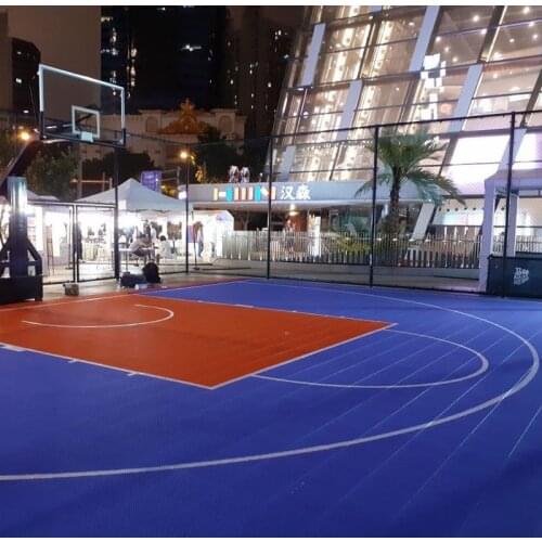 Beable Easy Installation Outdoor Basketball Court Tile 3x3 Basketball Floor