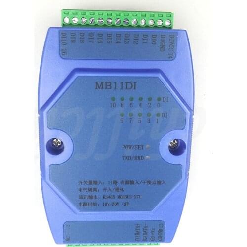 Switch input acquisition module 11 input isolation acquisition module MODBUS RTU RS485 communication