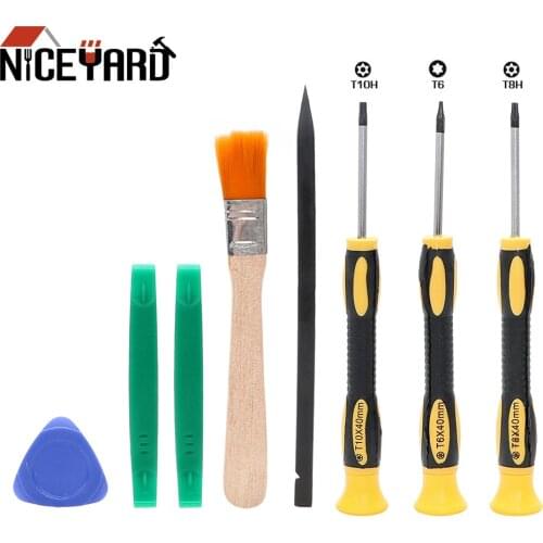 8Pcs/Set Screwdriver Torx T8 T6 T10 H35 Opening Tools Screw Driver Repair Tool Kit For Xbox One Xbox 360 PS3 PS4