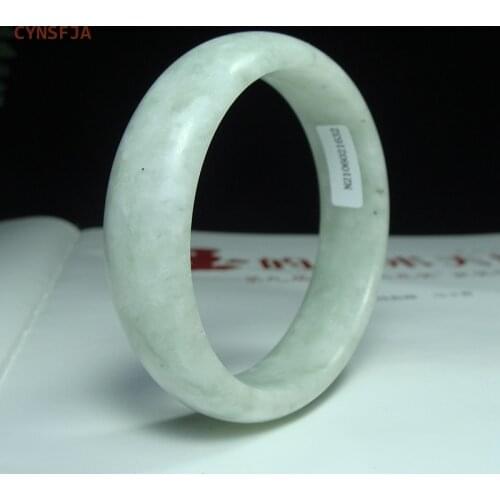 CYNSFJA New Real Certified Natural Jade Bangle Chinese Guizhou Carbonate Womens Amulet Jade Bracelets High Quality Elegant Gift