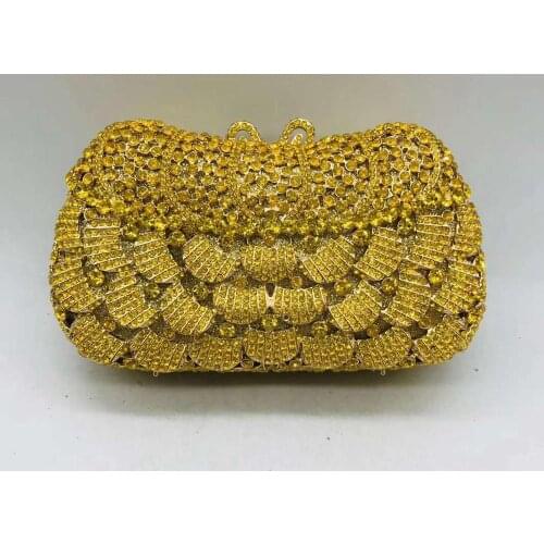 New Fashion Flower Crystal Clutch Handbag and Purse Clutches Wedding Bags Luxury Bag for Women 2021 Hollow Out Bridal Tote Bag