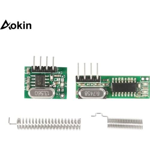 New 433 Mhz Superheterodyne RF Receiver + Transmitter Module 433Mhz Remote Controls For Arduino UNO Wireless Module DIY Kits