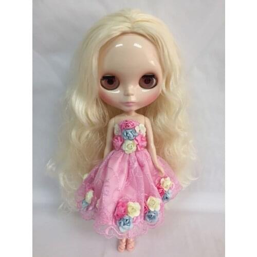 Nude blyth dolls white hair curly hair ww hh ii