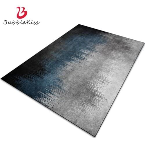 Bubble Kiss Gradient Carpets For Living Room Modern Style Home Custom Rug Blue Gray Floor Mat Teenager Bedroom Non Slip Foot Pad