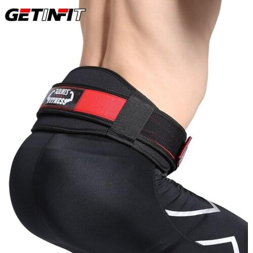 Getinfit Fitness Weightlifting Powerlifting Adjustable Waist Belt Lumbar Support Nylon Material Back Sports Safety Waist Brace