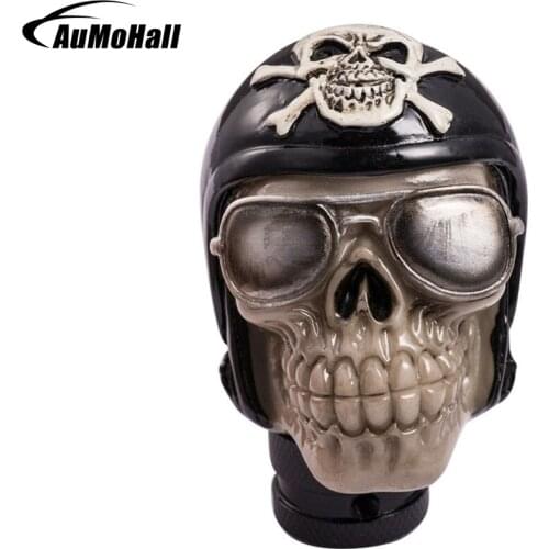 Car Knob New Skeleton Vehicle Car Speed Manual Gear Shift Knob Shifter Lever JDM Sticker
