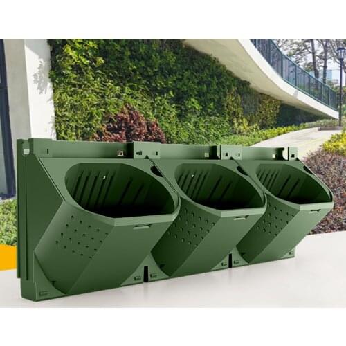 Outdoor Wall Mounted Plant Flower Pot Three-dimensional Vertical Hanging Garden Planter Container Box Stacked Planting Box