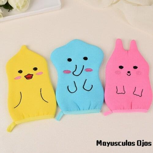 ZH 1PC Cartoon Childrens Double Sided Bath Towels Thicken Bathing Gloves Daily Necessities Strong Shower Muddy Slender Scarf