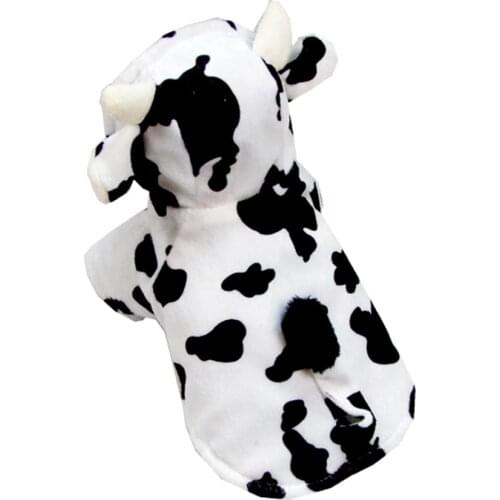 Dairy cow Style Pet dogs Coat Free Shiping By CPAM Dogs Clothing