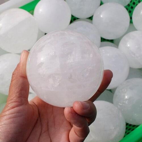 1 Kg natural white quartz crystal balls healing crystal spheres